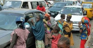 Street begging in Kano