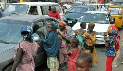 Street begging in Kano