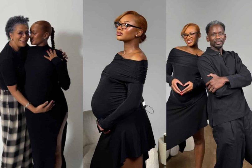 Temi Otedola shares photos with husband and mother