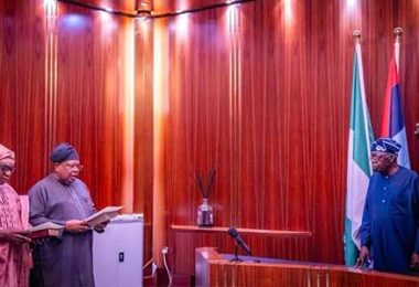 Tinubu Swears In Joseph Tegbe As Power Minister Sola Enikanolaiye