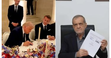 Trump Iranian President Masoud Pezeshkian sign peace deal