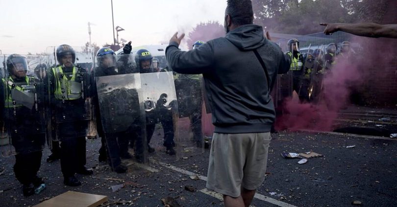 appeal for calm after henry nowak case triggers violent clashes in england