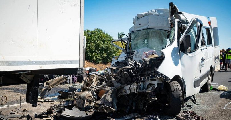eight killed in two collisions on hungarian road