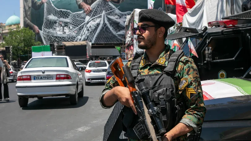 iran tehran daily life soldier
