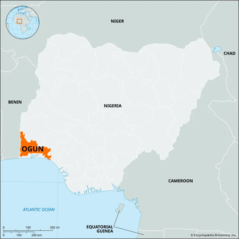 ogun state map