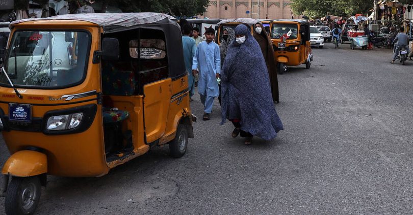 police crack down on anti hijab protests in western afghanistan