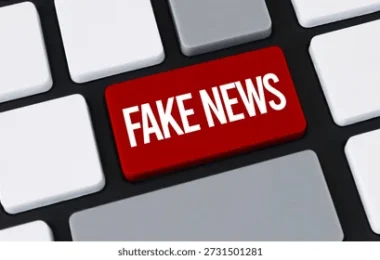 red fake news button on 260nw 2731501281