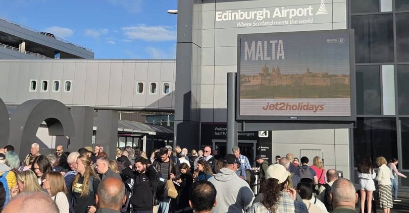 services returning to normal at edinburgh airport after security alert
