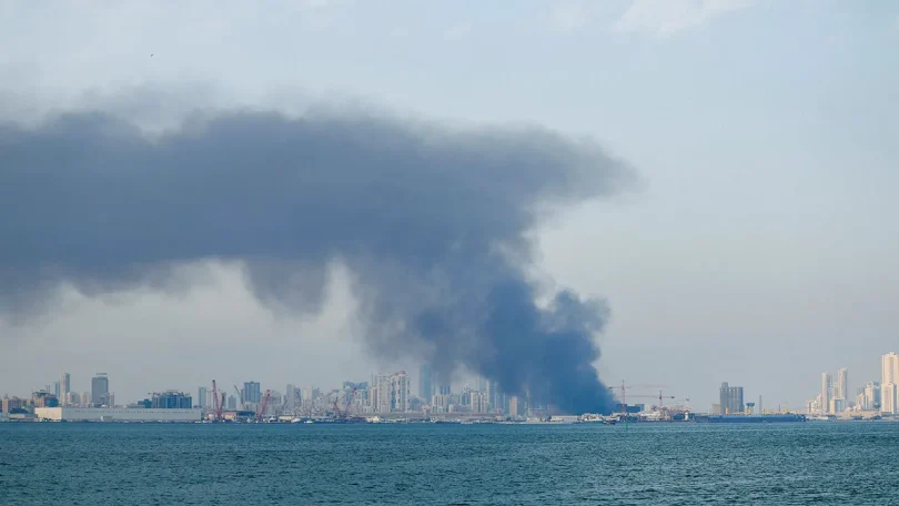 smoke post iran attach