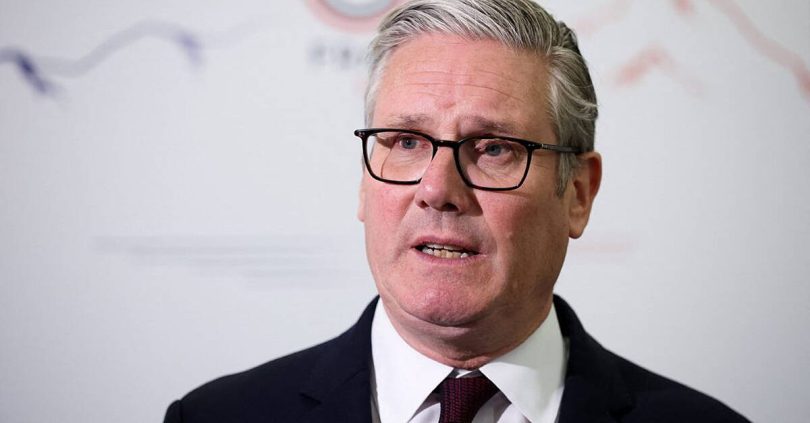 starmer says he and trump get on really well as they meet at g7