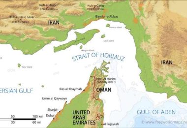 strait of hormuz strait map