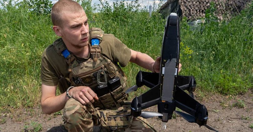 ukrainian forces set fire to russian oil refinery in drone attack