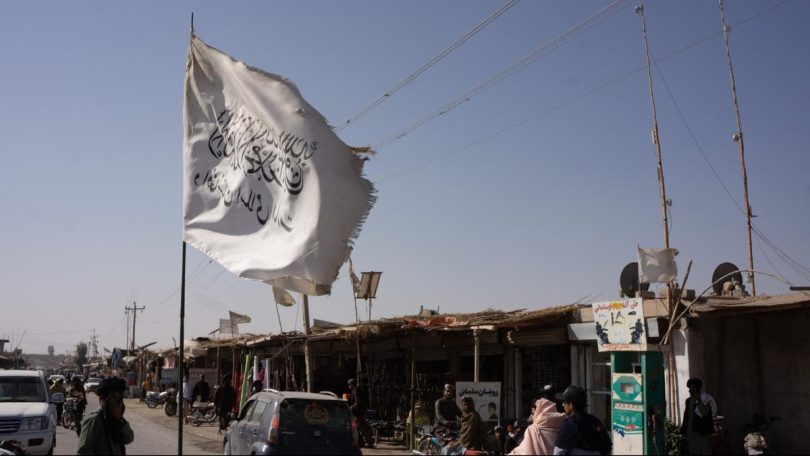 vbk stock afghanistan afghan taliban flag iStock 2160243831