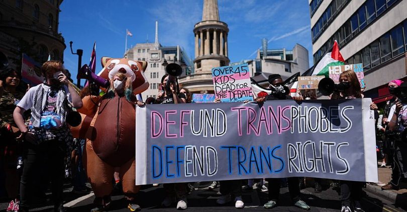 150 000 march through london in world s largest trans pride organisers say