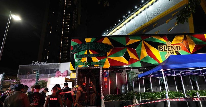 27 killed after fire breaks out at pub in bangkok