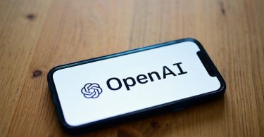 A photo taken on October 4 2023 in Manta near Turin shows a smartphone displaying the logo of the ar