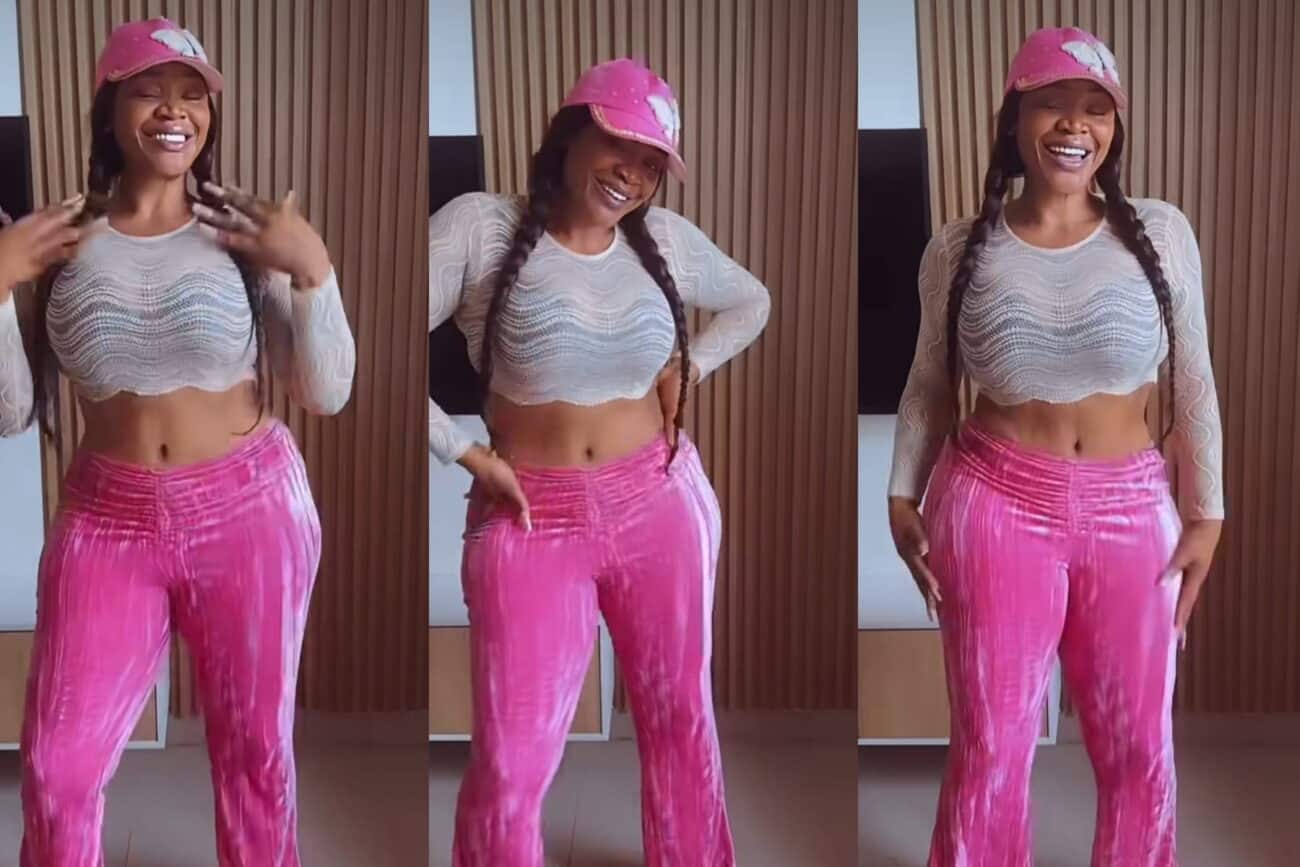 Actress Uche Ogbodo shows off her water water yansh