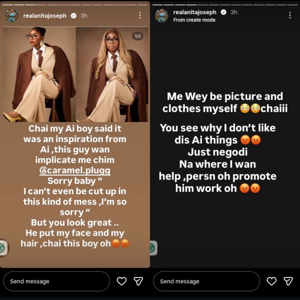 Anita Joseph apology to Caramel Plug