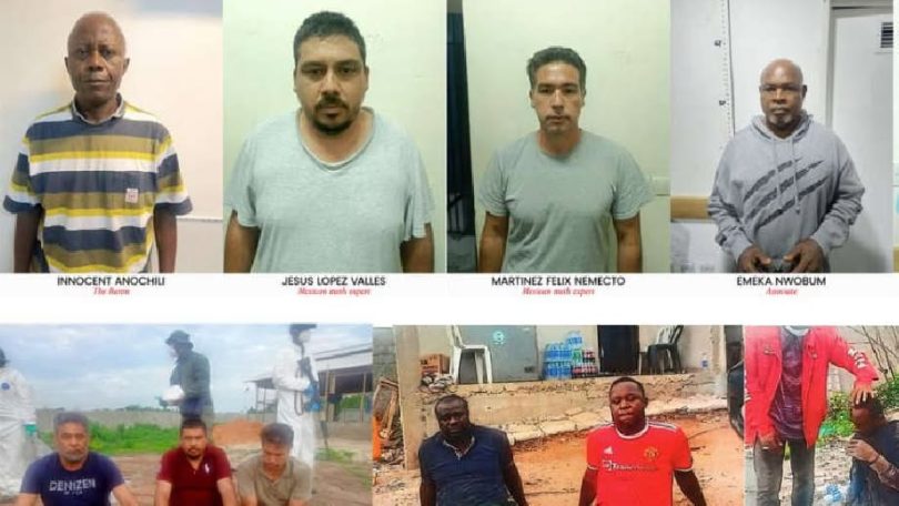 Arrested suspects