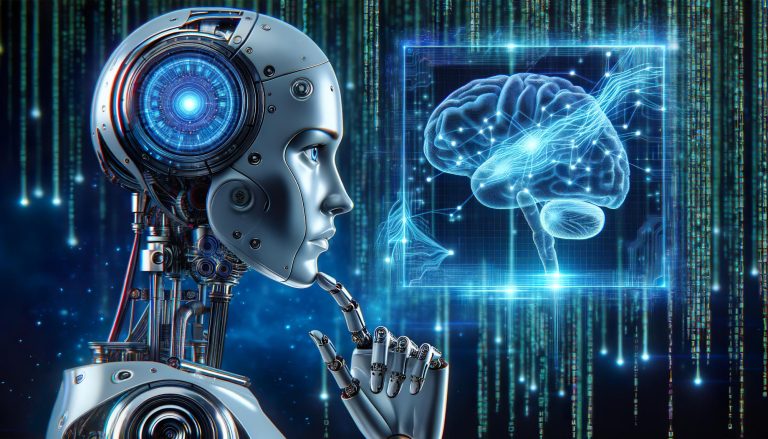 Artificial Intelligence Robot Thinking Brain 768x439 1