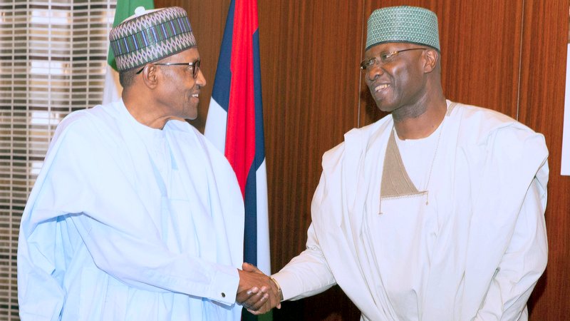 Boss Mustapha and President Buhari