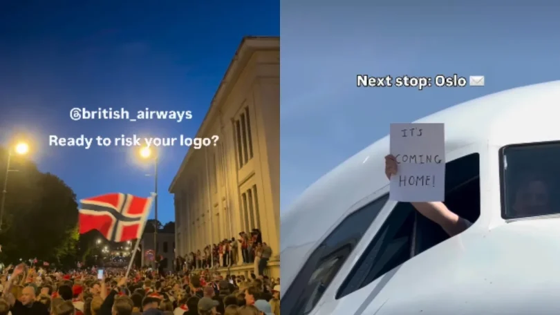 British Airways vs Norwegian Instagram bet