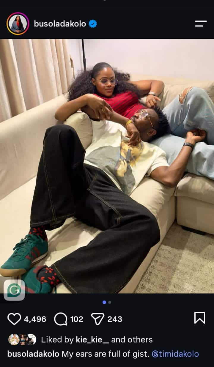 Busola Dakolo says are ears are full of gist