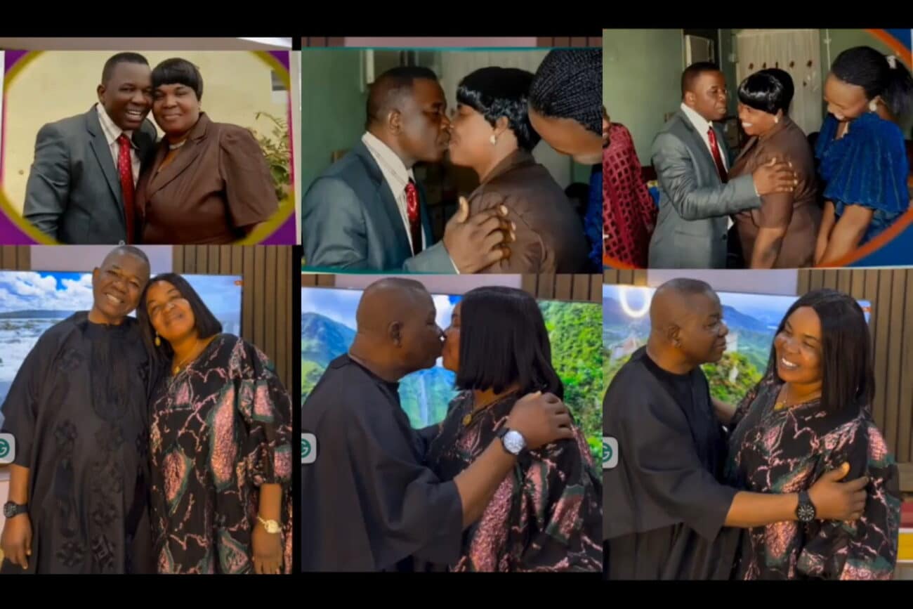Chiwetalu Agu and wife recreate the court wedding photos