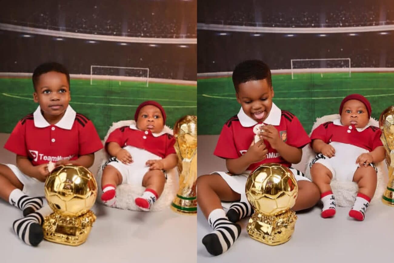 Cute Abiola second son is 3 months old