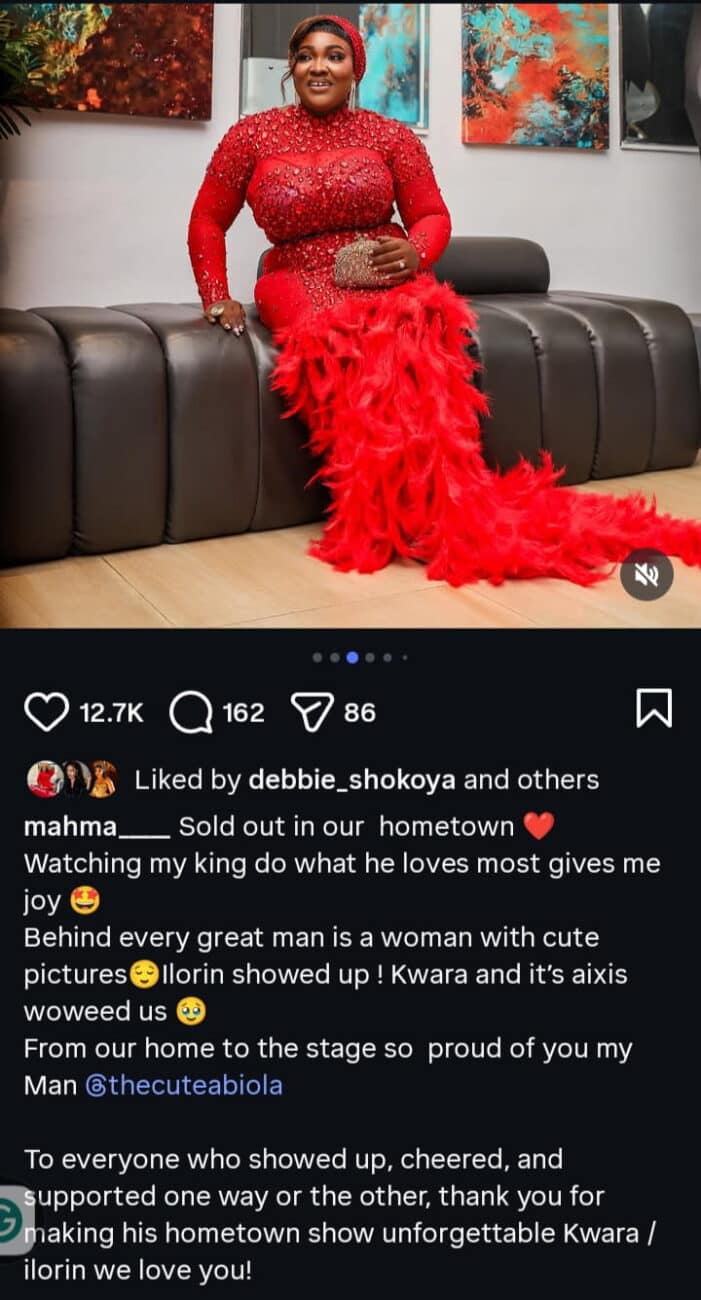 Cute Abiola wife gushes over him