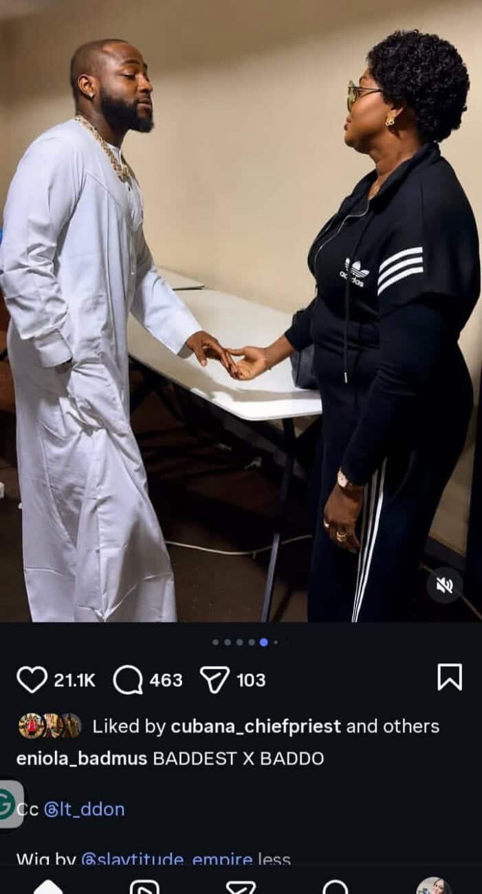 Eniola Badmus and Davido