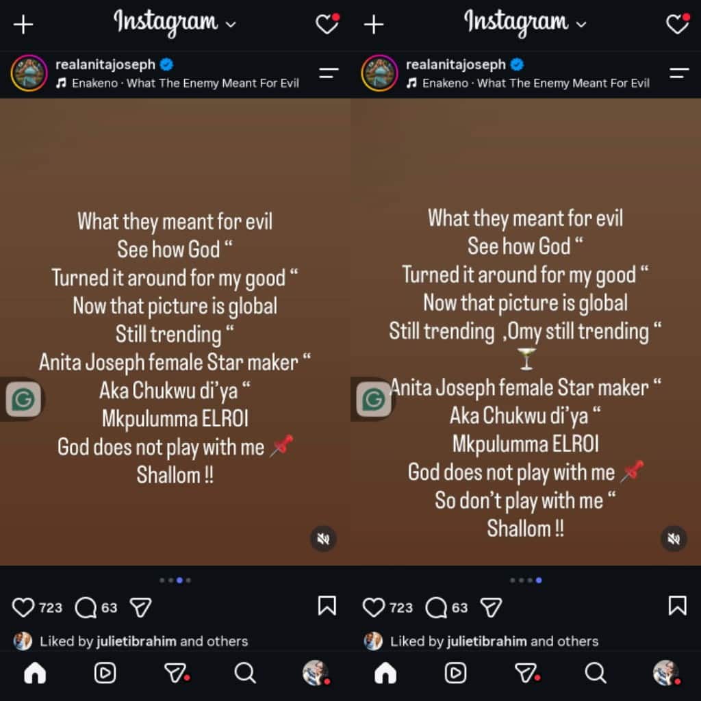 God turned their evil to good Anita Joseph