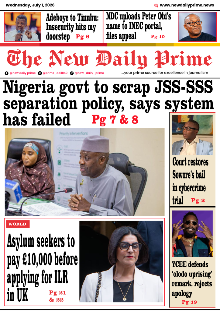 JULY 1 2026 NEW DAILY PRIME