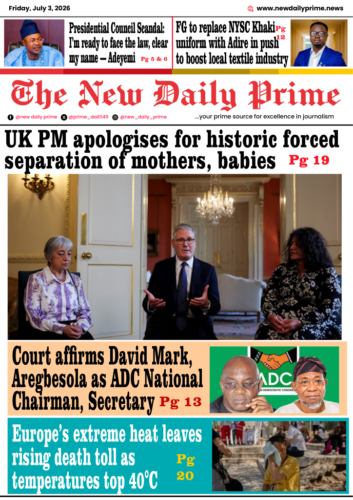 JULY 3 2026 NEW DAILY PRIME