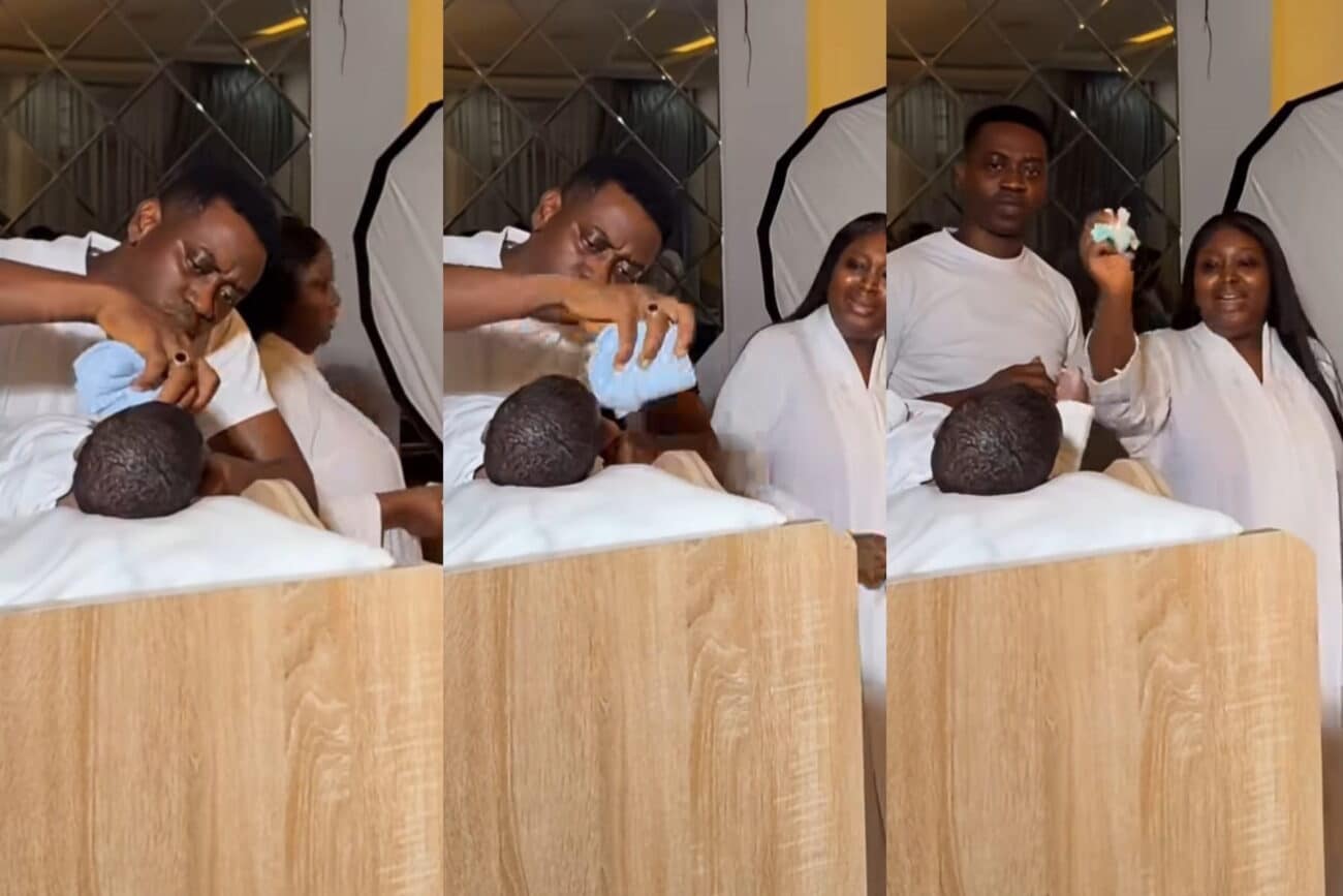 Lateef and Bimpe triplets photoshoot