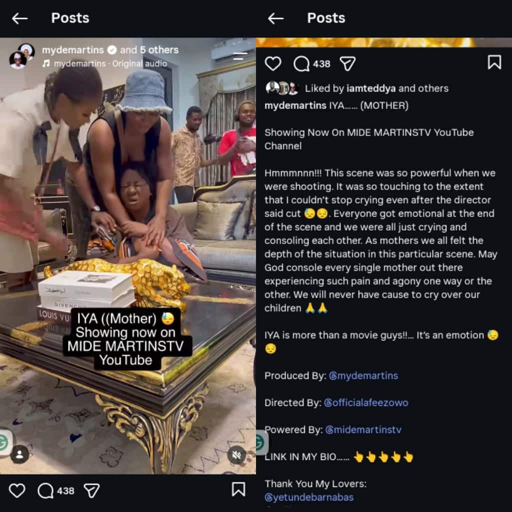 Mide Martins and cast shed tears while filming