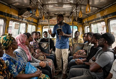 PREACHER IN A BUS