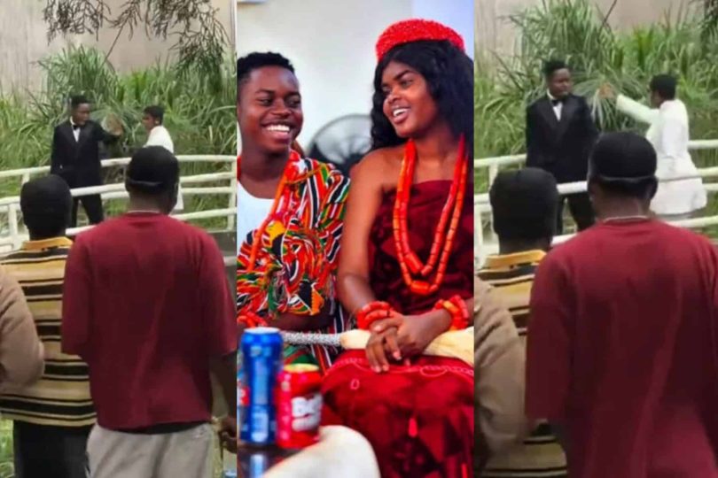 Peller and Jarvis argue on set of wedding thriller video