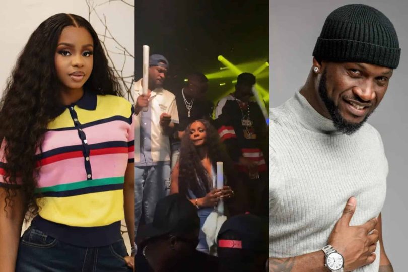 Priscilla Ojo reaction to Peter Okoye touch