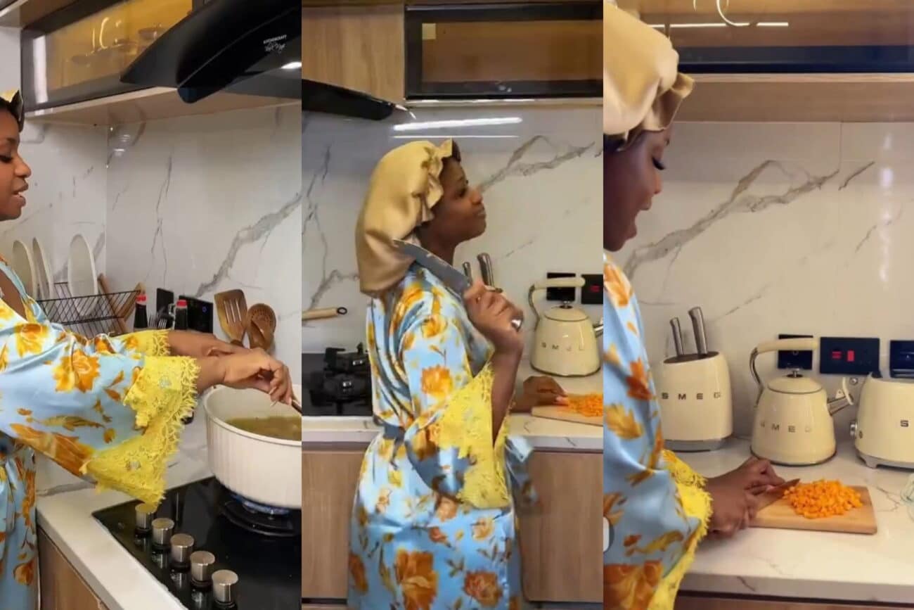 Priscilla Ojo spoils husband with good food