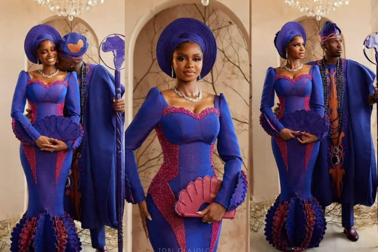 Priscilla Ojo traditional wedding dress