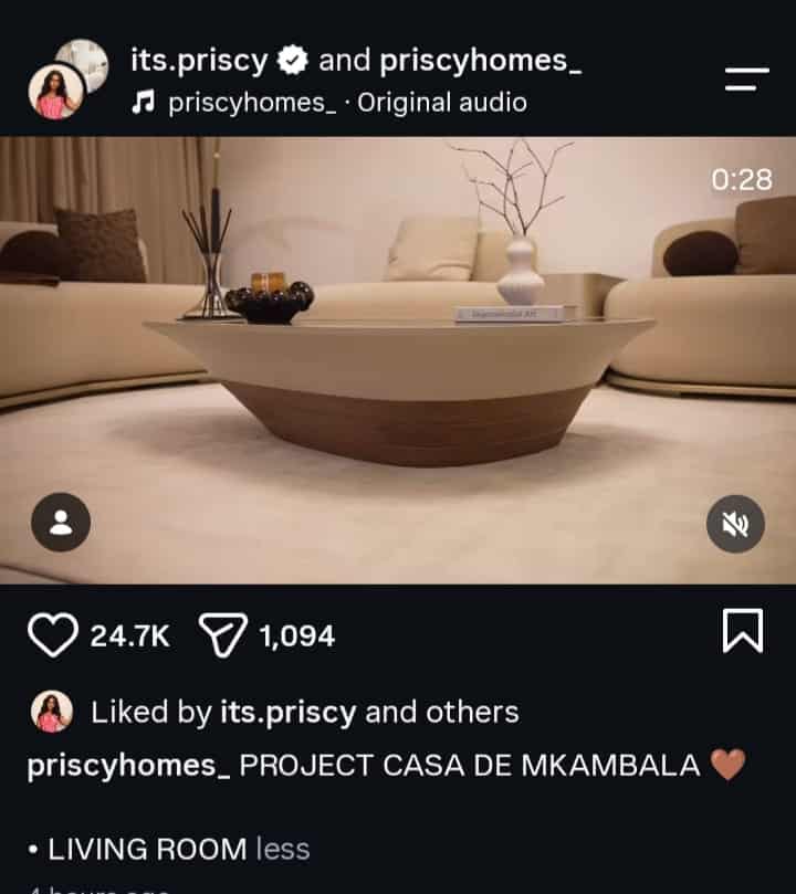 Priscilla Ojo new home living room