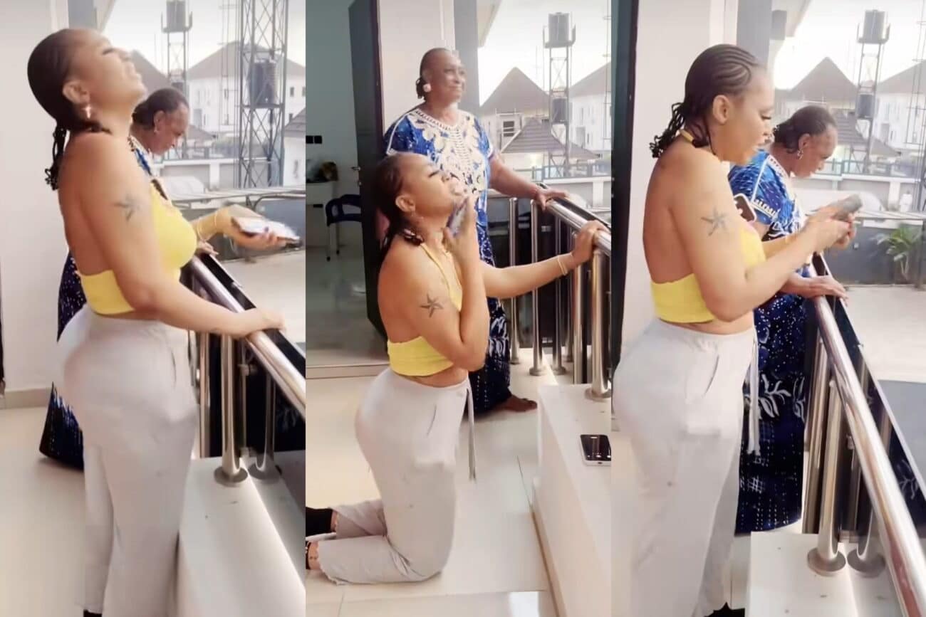Regina Daniels in tears over Mercy Johnson TV gift