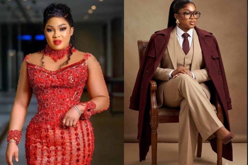 Regina Daniels joins Caramel Plug cropped photo trend
