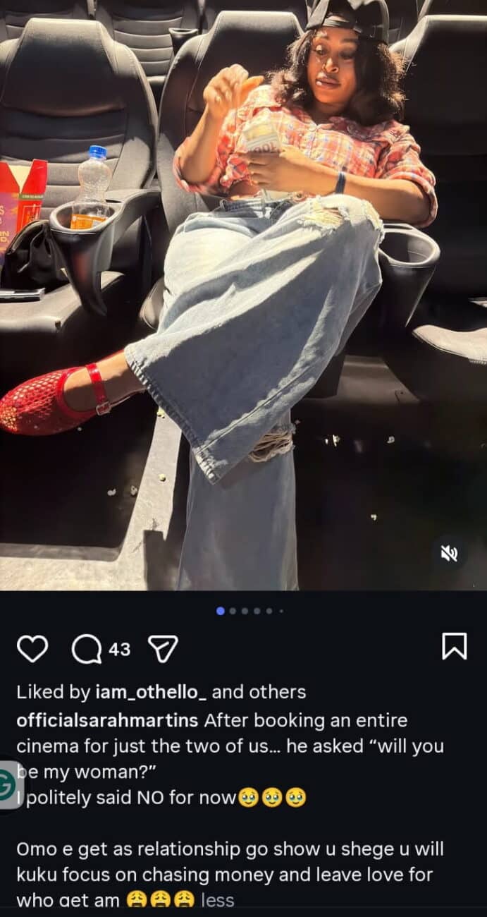 Sarah Martins turns down marriage proposal