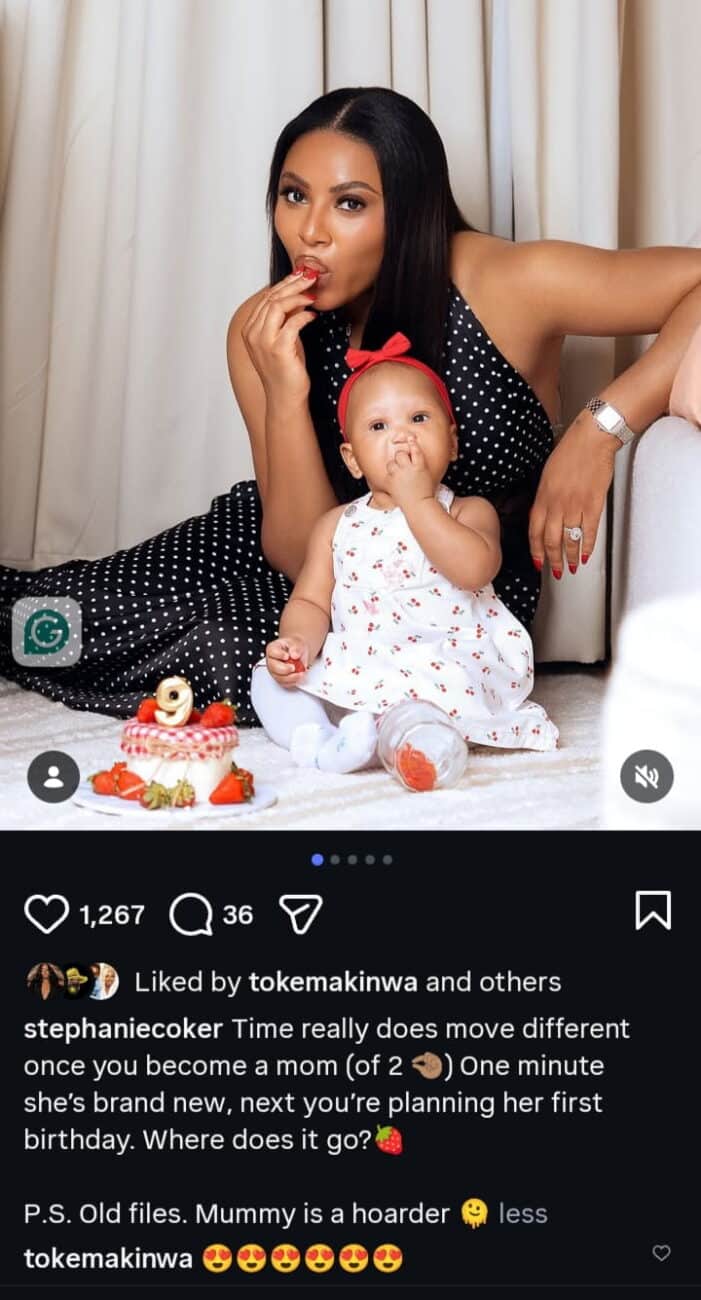 Stephanie Coker daughter is 9 months