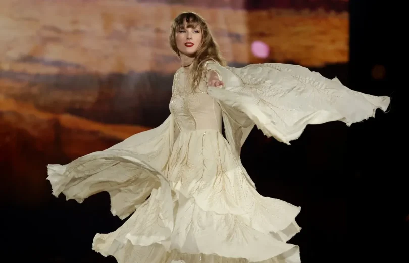 Taylor Swift performs onstage in Singapore