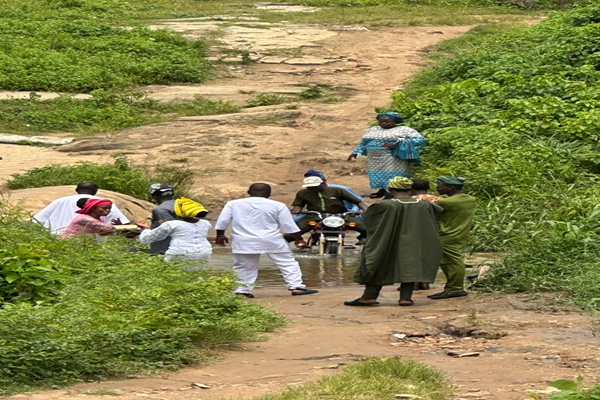 The stream people of Oko Iyanrin Amuloko Ibadan survive on