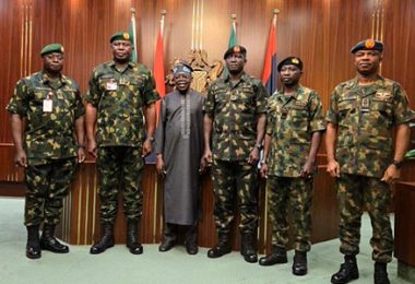 Tinubu Meets Newly Appointed Service Chiefs