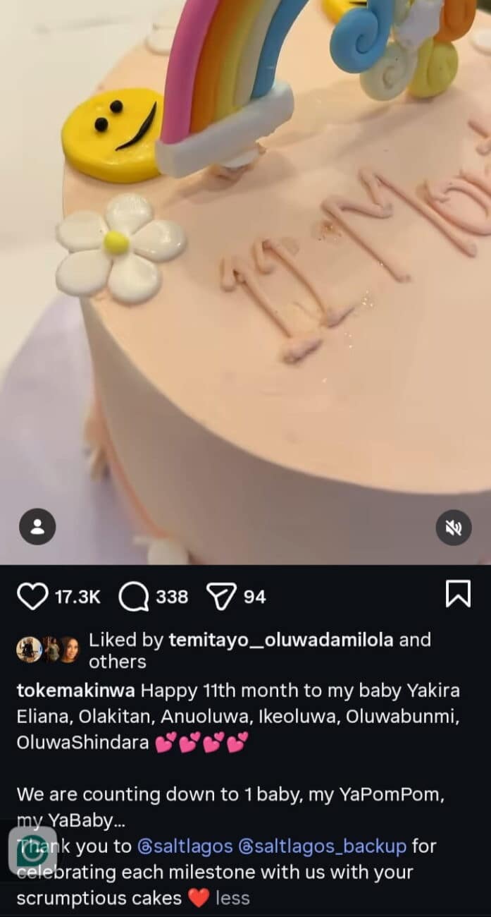 Toke Makinwa surprises daughter with Range Rover